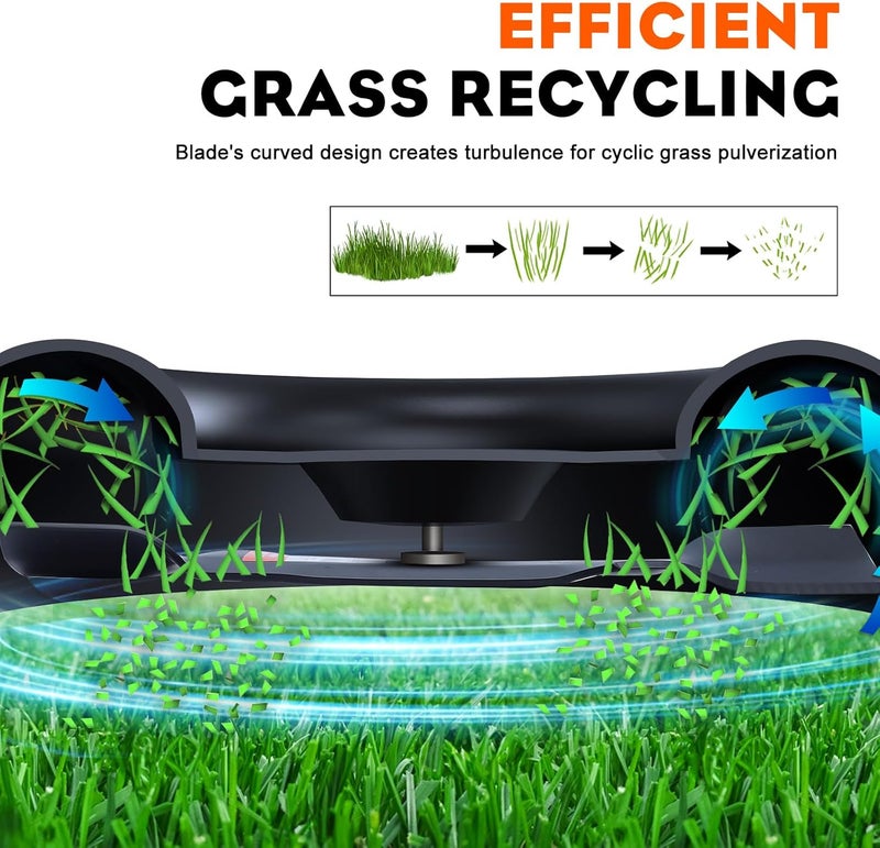 Hipa D140 High Lift Blades Replace for GY20852 GX21784,John Deere 48 inch Lawn Mower E140 E160 E150 E170 LA145 LA140 Tractor - Image 4